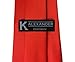 K. Alexander Solid red polyester tie