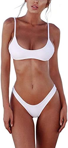 Women Bikini Sets Brazilian Padded Top Thong Cheeky Bikini Bottom Two Pieces Bathing Suits