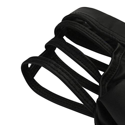 Kinrui Men's Sexy Panty Thong G-String T-Back Underwear Low Rise Pouch Jockstrap Pouch Briefs Pants (Black, XL)
