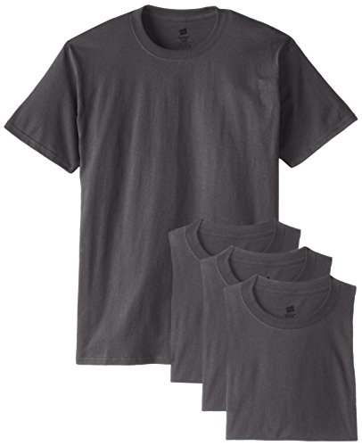 Hanes Men's ComfortSoft T-Shirt (Pack of 4), Smoke Grey, 3X-Large