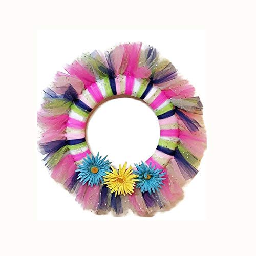 Drhob 4 Colors Tulle Netting Rolls Bolt Fabric Ribbons 6 x 900 Inch by 25 Yards Spool for Bow Tutu Skirt DIY Craft Sewing Gift Wrapping Clothes Wedding Decoration - Pink, Green, White, and Blue - Thumbnail 3