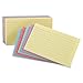 Oxford Index Cards, Assorted Colors, 5