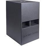 Sound Town CARME Series 12â€ 800W Powered PA/DJ Subwoofer with Folded Horn Design, Black (CARME-112SPW)