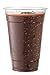 Clear Plastic Cups with Lids | 20 oz, 100 Pack | PET Cold Smoothie Cups | Iced Coffee Cups | Disposable Cups with Lids | To Go Cups