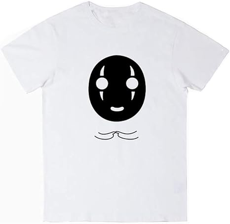 Amazon Co Jp 千と千尋の神隠し 半袖tシャツ カオナシ 100 コットン男女兼用 夏服 S ホワイト 服 ファッション小物