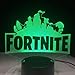 Fort-nite Game Logo 3D LED Lamp Light RGBW Changeable Mood Lamp 7 Colors Light Base Cool Night Light for Birthday Holiday Gift