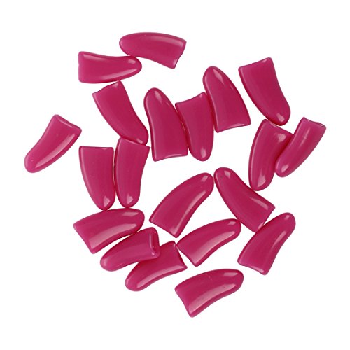 TOOGOO(R) Purple XS, 20Pcs Dog Cat Pet Paw Claw Control Nail Soft Caps Cover