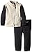Calvin Klein Little Girls' Cream Gray Jacket and Gray Pants
