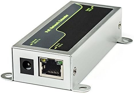 Cabos Industrial PoE / Network Extender with Data Rate 10/100Mbps Port RJ-45 Supply Power for Home Security Systems IP Camera (Excludes Power Adapter)
