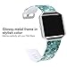 SKYLET Compatible with Fitbit Blaze Bands with Frame, Soft Silicone Replacement Printed Floral Wristband Compatible with Fitbit Blaze Smart Watch Bracelet (No Tracker)