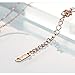Fire Ants Love Necklaces - Women's Lucky Fashion Eternal Double Ring Necklace (Rose Gold-C)