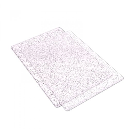 Sizzix Accessory Cutting Pads Standard Big Shot 1 Pair (Clear w/Silver Glitter) Item #662141