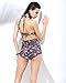 Womens Chic Retro 50s Floral Halter High Waist Bikini Carnival Swimsuit Bathing Suit