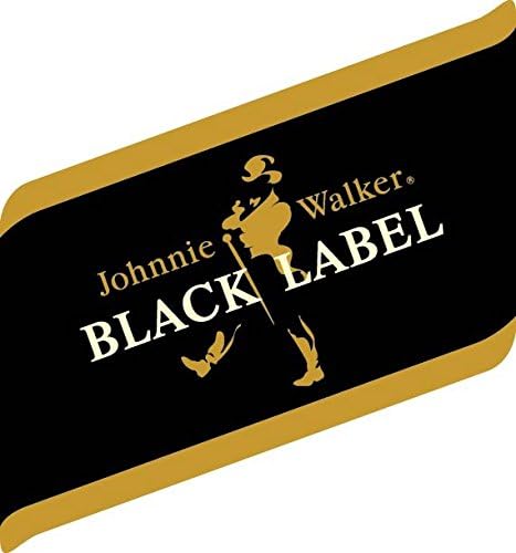 Craftmag Johnnie Walker Logo Decorative Decal Whiskey Bar Waterbotle Bumper Window Wall - 6.5 x 13 inch