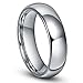 6MM Tungsten Men's Plain Dome Polished Wedding Band Ring Size 4-16