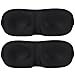 Less Like Contoured and Comfortable Sleep Mask & blindfold Super Lightweight Best Memory Foam Comfortable Sleep Eye Mask For Travel, Shift Work & Meditation Black (Pack of 2)