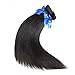 Vivi Babi Hair Brazilian Straight Hair Bundles Virgin Unprocessed Straight Human Hair Brazilian Hair 100g/Bundle Natural Black Color for Women
