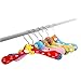 6Pcs Cute Nursery Kids Baby Wardrobe Cartoon Wood Coat Clothes Pants Hook Hanger Random Color