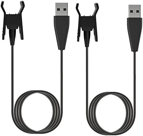 EveShine 2Pcs Fitbit Alta HR Charger, [Extra Length] 3.3ft/1M Replacement USB Charger Charging Cable Cradle Dock Adapter for Fitbit Alta HR Heart Rate Fitness Wristband