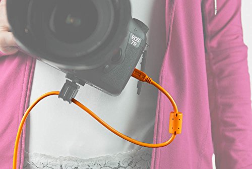 Tether Tools TetherPro USB 2.0 male to Mini-B 5 pin, 15 feet - Hi-Visibilty Orange