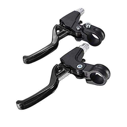 Bicycle Brake Levers 2pcs Anti-Skid Mountain Bike Brake Handles 4 Finger 2.2cm Diameter for Most Bicycle, Road Bike, MTB, BMX, Cycling (Aluminum Alloy, Non-Slip)