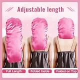 BONNET QUEEN Silk Bonnet for Sleeping Long Hair & Braids Pink view 9
