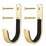 GOHIKING Gun Rack Storage Shotgun Firearms Hooks Wall Mount Hangers for Any Rifles Shotguns Archery Bow with Soft Padding and Heavy Duty Steel