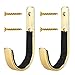 GOHIKING Gun Rack Storage Shotgun Firearms Hooks Wall Mount Hangers for Any Rifles Shotguns Archery Bow with Soft Padding and Heavy Duty Steel