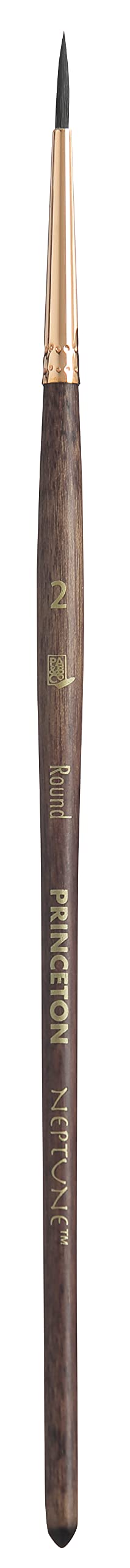 Princeton Artist Brush Neptune, Brushes for Watercolor Series 4750, Round Synthetic Squirrel, Size 2