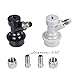 Jansamn Disconnect MFL 1/4 Thread, Ball Lock Keg Fittings, with Hos Couplers, 4 PCS, Gray