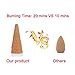 UOON Backflow Tower Incense Cones | Rose + Jasmine + Lavender + Sandalwood Mixed Assortment Natural Fragrant Cones (60pcs,20minutes)