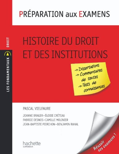 Histoire du droit et des institutions