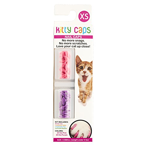 Kitty Caps Nail Caps for Cats Safe, Stylish & Humane Alternative to Declawing Stops Snags