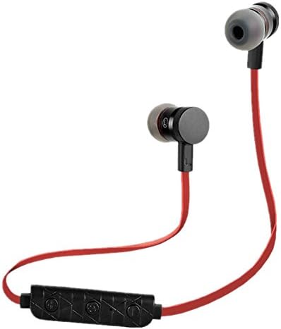 Wireless Earphones,Sitlos Truly Noise Cancelling Stereo Outdoor Running Sports Bluetooth In-Ear Headphones with Mic for iPhone iPad, Samsung Galaxy and Android Smartphones (Red)