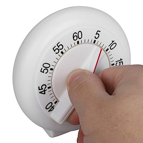 Round Shape Cooking Timer, 60 Minutes Countdown Mechanical Counter Alarm Clock for Kitchen - Thumbnail 3