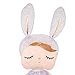 SKM Me Too Angela Stuffed Soft Cuddly Doll Toy Bunny Girls Baby Plush Rabbit Doll for Baby Kids, Birthday Gifts, Kid's Sleeping Partner, 14 inch+Gift Bag (Purple)
