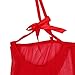 Angel Kiss Women's Sexy Lingerie for Women for Sex Best Nightwear Skirt and Thong Gift for Lover (Red)