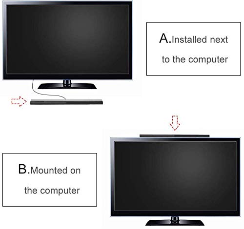 Maliralt Wii Sensor Bar with USB Wired, LP05 Wired Receiver Infrared Sensor Bar Motion Sensor Inductor by USB Wired Cable with Stand for Nintendo Wii/Wii U Console