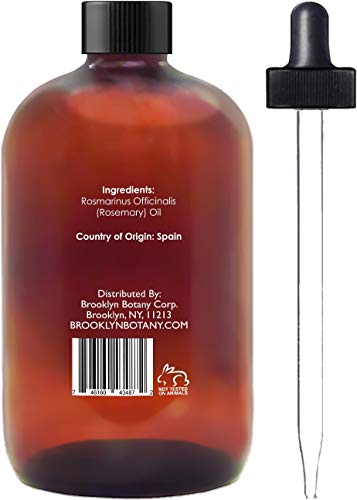 Brooklyn Botany Rosemary Essential Oil - 100% Pure & Natural - 2 Oz With Dropper