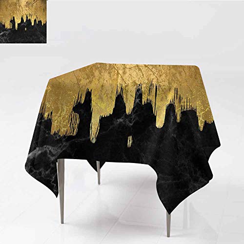 Zwarrt Square Tablecloth For Wedding Black Bats Are Hanging On The