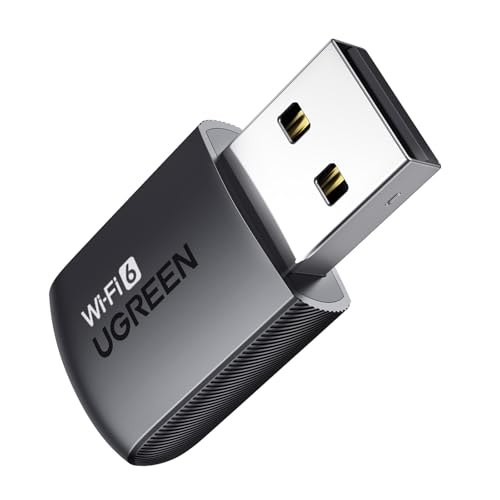UGREEN AX900 WiFi Adapter, USB WiFi 6 Dongle Wireless Dual Band 5GHz/2.4GHz Network Adapter for Desktop Laptop, for Office/Home/Work/Gaming, Bulit-in Driver Only for Windows 10/11
