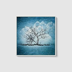 Framed Canvas Wall Art for Living Room, Bedroom Trees Canvas Prints for Home Decoration Ready to Hang - 16x16 inches
