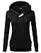 NINEXIS Women's Long Sleeve Button V-Neck Sweatshirts Pullover Hoodie