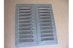 RodLouvers Pair of Aluminum Straight 5” 11 Louvered Panels