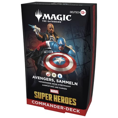 Magic: The Gathering | Marvel Super Heroes Commander-Deck – Avengers, sammeln! (Deutsche Version)