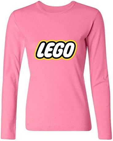 FASHIRT Women's Lego Toys Long Sleeve Pink L