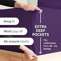 Extra Deep Queen Sheet Set - 6 Piece Breathable