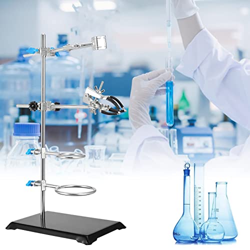 PINGEUI 2 PCS 16 Inch Lab Stand Set, Laboratory Stand Support, Lab