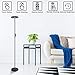 LED Torchiere Floor Lamp 20W with Super Bright Light,Adjustable Tall Standing Pole Light, Remote Control Uplight Floor Lamp for Reading, Living Room, Bedroom, Office (Black)