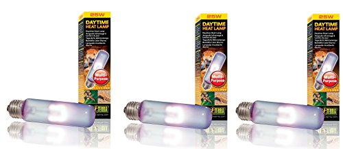 (3 Pack) Exo Terra Daytime Heat Lamps, 25 Watt